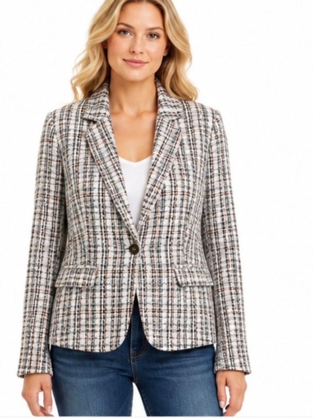 Draper James Plaid Blazer – Women's 6 / Medium – NWT